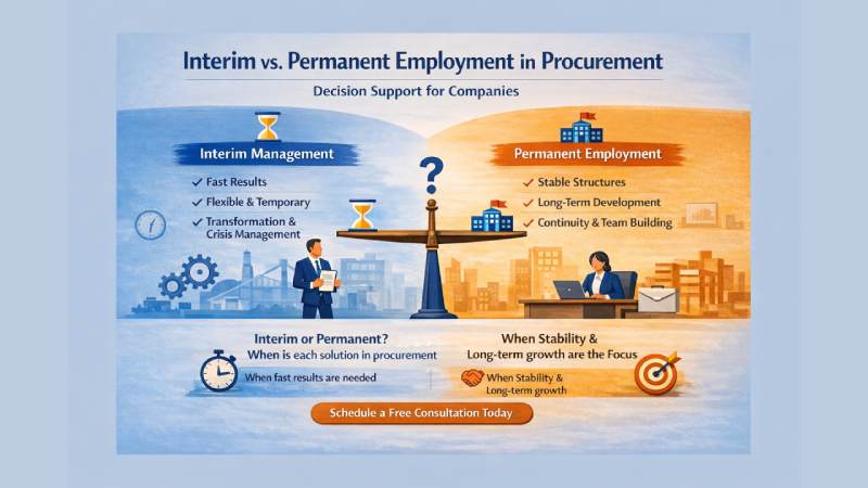 Interim vs permanent employment in procurement